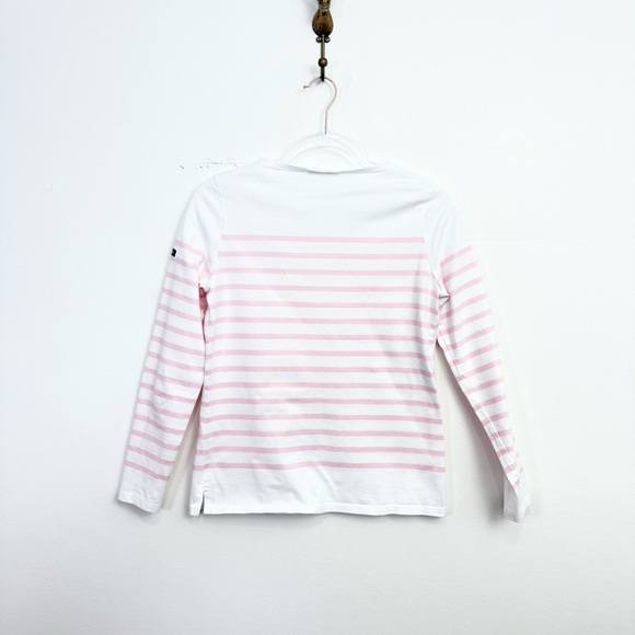 Saint James Pink & White Breton Stripe Long Sleeve Top Size XS - Picture 6 of 6